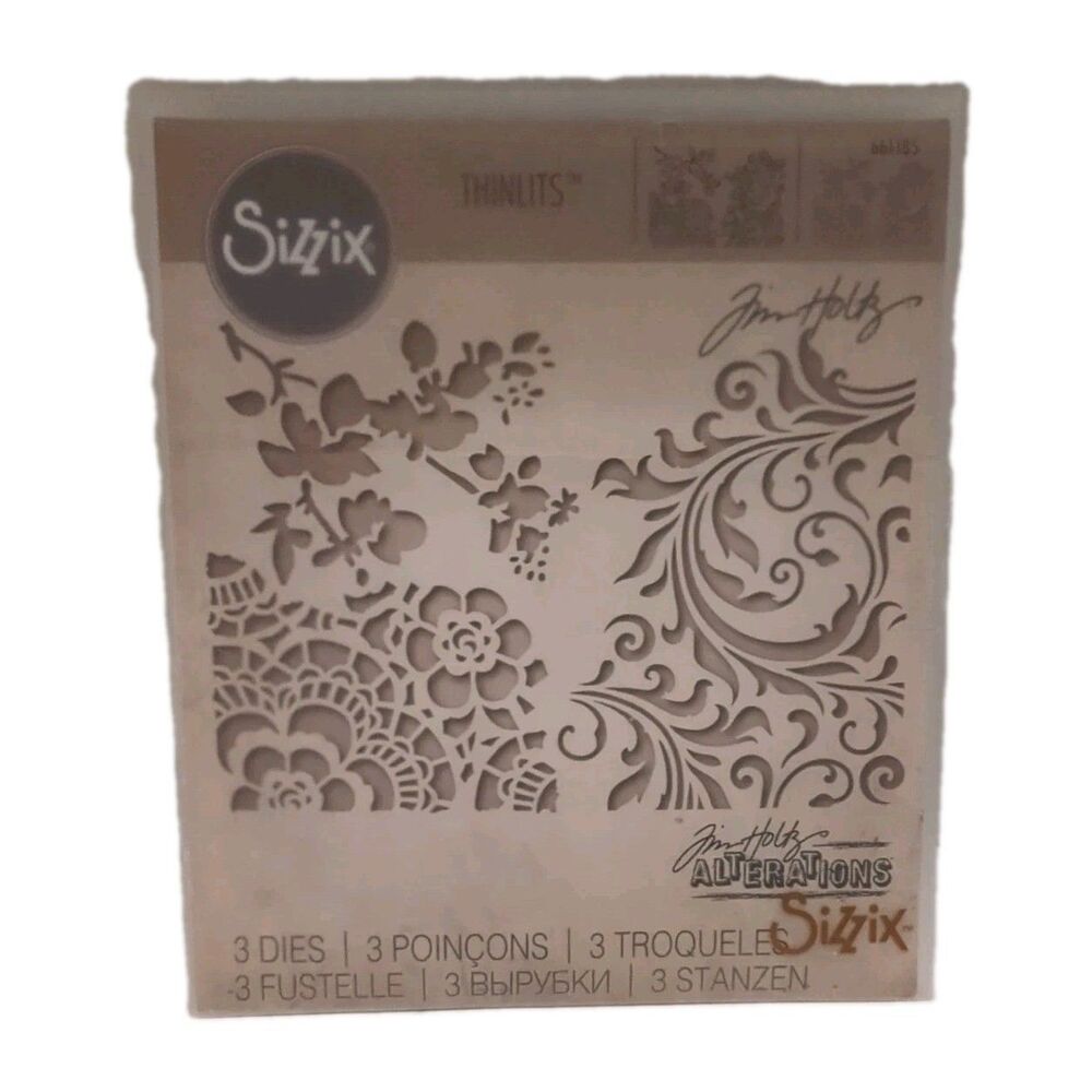Sizzix Tim Holtz Mixed Media #2 Thinlits Die Set 661185 Scrapbooking
